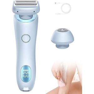 Silk Glide Pro, bikinitrimmer, elektrisch scheerapparaat for dames, Silk Glide-epilator Pijnloze ontharing thuis, 2-in-1 elektrisch scheerapparaat Scheerapparaten for een gevoelige huid, nat en droog(