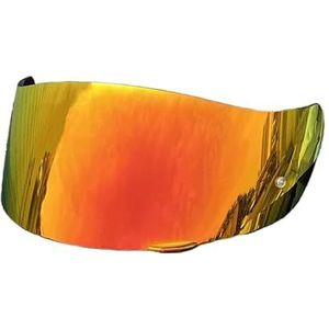 Motorhelm vizier lens, Helmvizier, K1-schildvervanging for AGV K1 K1S K3SV K5 K5S Gezichtsvizier Vizier UV-bescherming (vizierbasis)(Revo Deep Red-day Use Only)