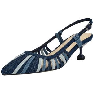 NINE WEST Whitt-pomp voor dames, Donkerblauw Denim 400, 37.5 EU