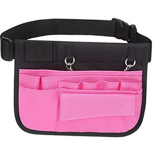 Verpleegkundigen Pouch Heuptas Verstelbare Fanny Pack Pouch Oxford Doek Paars, roze, 26.5x21cm, als beschrijving