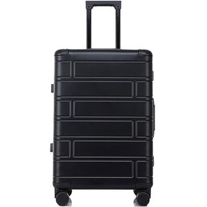 Bagage Trolley Koffer Koffer Reiskoffer Hardshell Handbagage 20"" Met Stille Vliegtuig Spinner Wielen Reiskoffer Handbagage (Color : Black, Size : 20inch)
