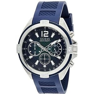 Guess heren chronograaf horloge surge, blauw, Riemen.