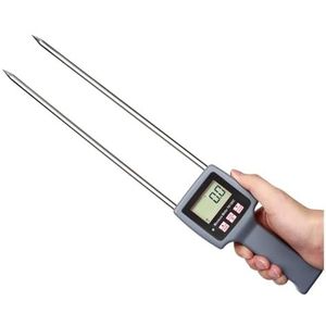 Draagbare digitale vochtmeter for granen, koffie, papier, katoen, tabak, vochtigheidsmeter met dubbele naalden en achtergrondverlichting Nauwkeurig en nauwkeurig meten(TK100C)