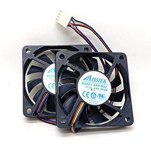 Koelventilator SA61O2U SA6102U,Server Koelere Ventilator SA61O2U SA6102U, Omvormer Koelventilator voor 60x60x10mm 4Pin