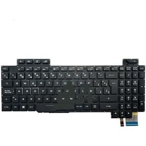 Achtergrondverlichting toetsenbord voor ROG voor Strix voor GL503 GL503VM GL503VD GL503VS Notebook Spanje Kleurrijk(SP RGB backlit)