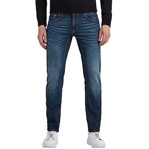 PME Legend Heren Jeans Commander 3.0 - Relaxed Fit - Blauw - Deep Blue Finish, Deep Blue Finish Dbf, 30W x 32L