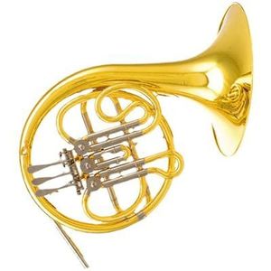 Professionele Franse Hoorn B Platte Witkoperen Toonhoorn Messing Gelakte Gouden Hoorn Muziekinstrument Met Accessoires
