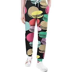 Kleurrijke Macarons Heren Joggingbroek Casual Joggers Broek Atletische Lounge Broek Met Zakken Voor Vrouwen