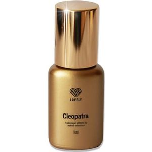 LOVELY wimperlijm CLEOPATRA (5ml, kleur: ZWART) zeer snelle lijm, droogtijd: IMMEDIATELIJK - 8 weken kleefkracht, voor allergiepatiënten, zeer resistent, voor professionele wimperverlenging