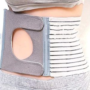 Stoma Hernia Ondersteuningsgordel, Verstelbare Band Abdominale Colostoma Klem Met Stoma Opening For Colostomazak Ter Voorkoming Van Parastomale Hernia(L)