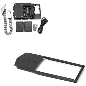 Telefoonhouder Motorfiets Voor Yamaha Voor TRACER 900 Voor TRACER 9 GT 2021 Motorfiets Onderdelen GPS Telefoon Navigatie Beugel USB Houder Stand Navigatie Plaatbeugel (Color : -F)