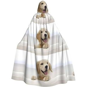 Gouden Leuke Hond Unisex Oversized Hoed Cape Voor Halloween Kostuum Party Rollenspel