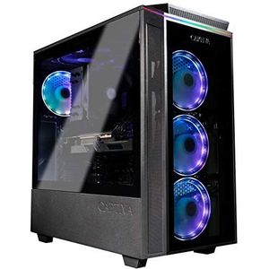 Captiva - R78-744 - Gaming PC - Zwart - AMD Ryzen 7 5700X, 32 GB, 1000 GB, GeForce RTX 4060 Ti