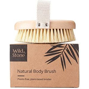 Wild & Stone | Droog borstelen Body Brush | Zachte exfoliërende borstel | Cellulite Remover | Body Exfoliator | Natuurlijke en duurzame lichaamsborstel