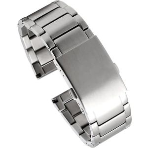 dayeer Zwart Roestvrij Stalen Horloge Armband Voor Diesel DZ4316 DZ7395 DZ7305 Solid Metal Horloge Band Strap Voor Mannen (Color : A1, Size : 22mm)