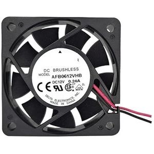 AFB0612VHB 12V 6015 5000rpm 19cfm voor delta DC-ventilator(3-wire B2 plug)