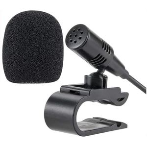 Angkoole 3,5 mm draagbare externe automicrofoon, microfoon, dvd, radio, laptop, stereo, speler hoofdeenheid met 3 m kabel, plug-and-play