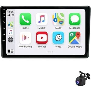 Android 12 Auto Bluetooth Radio 9 Inch Touch Screen Auto Radio Spelers voor Fiat Panda 2003-2012 met Navi GPS autoradio Ondersteunt 4G WiFi USB Stuurbediening Mirror Link RDS(XY2 4Core 1+16G)