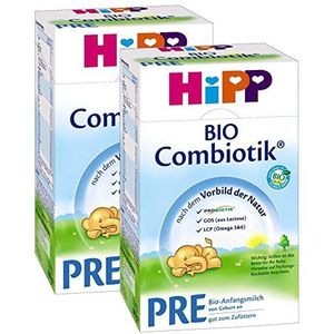 Hipp Bio Combiotik Pre - vanaf de geboorte, 2-pack (2 x 600 g)