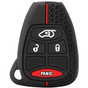 Autosleutel beschermhoes Voor Voyager Voor Pacifica 300c PT Voor Cruiser Voor Caliber Voor Avenger Voor Grand Voor Kompas Voor Patriot Silicone Cover Key Case Sleutel Shell(2)