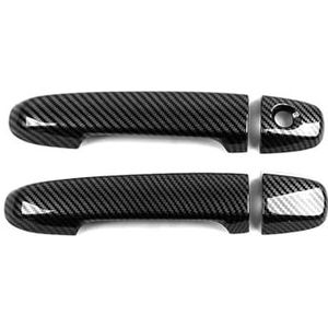 Zelfklevend Voor Toyota Yaris XP130 2011-2019 Enkelgat Deurbekhandgreep Krasbescherming Accessoires Voor Autodeurmodificatie Krasbescherming(2 doors carbon fiber pattern)