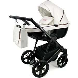 Kinderwagenset buggy Isofix, kleur, autostoel naar keuze Texas by SaintBaby Coffee and Milk Tex-01, 3-in-1 met babyzitje