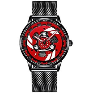 OUMIFA Vervangende Band Heren Horloges Quartz Heren Sport Horloges voor Mannen Klok voor Mannen / Vrouwen Horloge Band (Kleur: Ducati-Rood-W)