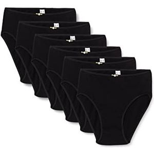 AVET 6-delige set damesslips, zwart, M