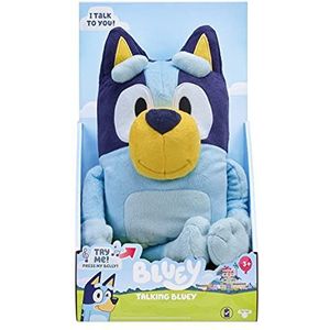 Bluey Grote 30 cm pratende geluiden pluche: officiële verzamelbare karakter knuffel Jumbo zacht speelgoed