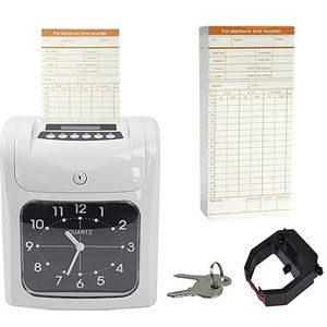 Tijdklok, Tijdrecorder klokken in klokmachine Digitale aanwezigheid for recorder Kantoor Fabriekspersoneel Werknemer voor kleine bedrijven en kantoren