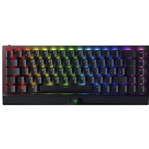 Razer BlackWidow V3 Mini HyperSpeed (gele schakelaar) - 65% compact gaming-toetsenbord met mechanische schakelaar (lineair en klik, RGB Chroma-verlichting) - Scandinavisch/Zweeds toetsenbord, zwart