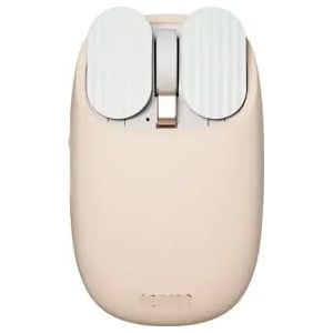 QPSJXN Draadloos mechanisch bluetooth-toetsenbord met afdichtingsstructuur en drievoudige technologie in modus (Milk Tea Edition)