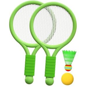 perfeclan Kinderen Badminton Tennis Set Kinderen Tennisrackets met Bal Shuttle Badminton Racket Tennisrackets voor Meisjes Achtertuin, Groente