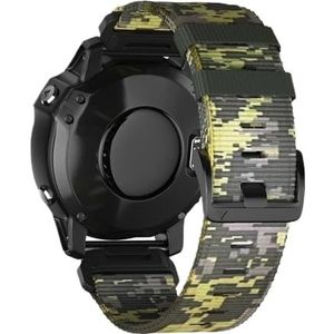 22 26 mm nylon band geschikt for Garmin Tactix 7 Pro/Fenix ​​7/7X Pro Quick Fit horlogeband for Tactix 7/AMOLED/Delta/Quatix 7X/5/6 armband(Cf Green,22mm For Epix Gen 2)