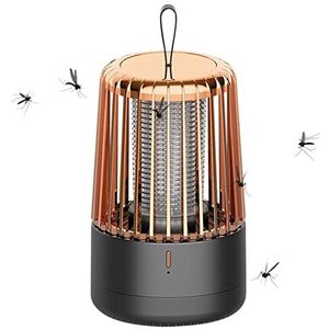 Fly Killer elektrische lamp, opgewaardeerd 365nm UV-LED Light Bug Zapper Krachtige Indoor Electric Fly Zapper, Electric Fly Killer Oplaadbare Mosquitoo Killer Lamp voor thuiskeuken Restaurant Balkon