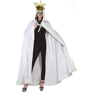 Venetiaans fluweel capuchon - Mooi voor Venetiaans maskerbal en middeleeuwse kostuums Standard wit