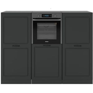 Vicco - R-Line Keukenblok - 180 cm - Antraciet Landhuis - Zonder Werkblad