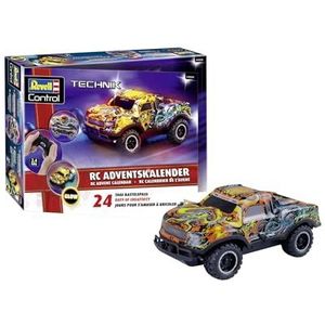 Revell Adventskalender RC Christmas Driver, op afstand bestuurde auto, om te knutselen, RC adventskalender voor jongens, meisjes en volwassenen vanaf 10 jaar
