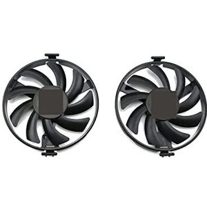 YALLS FDC10U12S9-C RX480 RX470 Koeler Ventilator Vervangen Compatibel for XFX Radeon RX 480 470 470D RS Black Wolf Grafische kaart Koelventilator (Color : 2PCS)
