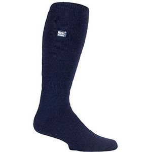 HEAT HOLDERS LITE - Heren Extra lang knie hoge Plain Thin thermische sokken voor Wellington Boots (39-45 EU, Marineblauw)