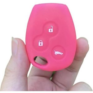 Sleutelbehuizing Siliconen Autosleutel Shell Cover Case Protector Houder Huid Voor Stofdoek Voor Logan Voor Fluence Voor Clio Voor Vivaro 3 Knop Sleutel Autosleutelhoesje(12)