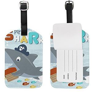 BALII Pirate Ocean Shark Bagagelabel Koffer ID Label Een Stuk