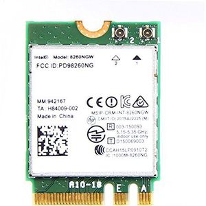 Intel Dual Band Wireless-AC 8260 (8260NGW) NGFF Wwifi Card 867Mbps 2.4/5GHz 802.11a/b/g/n/ac Bluetooth 4.2 niet voor IBM/Lenovo/Thinkpad en HP