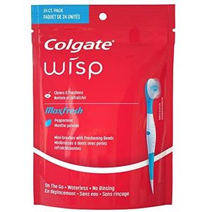 Colgate - Wisp - Draagbare Mini-borstel - Pepermunt - 2 Stuks
