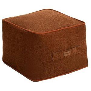 Dekorist Pouf Cube, Lichtgewicht Ottoman Bean Bag, Kreukvrij Polyester Stof En Styrofoam Bead, Makkelijk Te Verplaatsen En Schoon, Veelzijdige Home Decor, Brown, 46 X 46 Cm