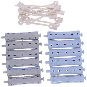 12x Haar Krultang Klemmen Kapper Perm Staven Haar Styling DIY Tool 7 X 1,7 cm