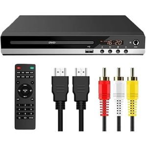 Full HD DVD-speler Afstandsbediening 1080P High Definition CD EVD VCD-speler Met AV HDMI-uitgang Microfoon USB For Thuis-tv KTV Gebruiksvriendelijk