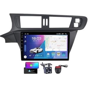Voor Citroen C3-XR 2010-2018 Android 13 Carplay Autoradio 9 inch Scherm Radio Wireless Android Auto Bluetooth 5.0 Handsfree 4G WiFi FM/RDS/DAB+ Radio HiFi Achteruitkijkcamera(NF-3)