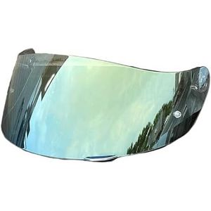 Motorhelm vizier lens, Helmvizier, K1-schildvervanging for AGV K1 K1S K3SV K5 K5S Gezichtsvizier Vizier UV-bescherming (vizierbasis)(Revo Clear Gold-day and Night)