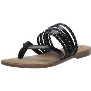 Easy Street Anji platte sandaal voor dames, Zwart, 6.5 UK Wide